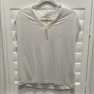 Madewell Gray V-Neck Top